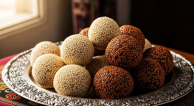 Traditional Tilgul Sweet for Makar Sankranti Festival in India