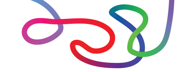 Fototapeta premium colorful gradient curved line.