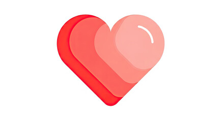 Stylized layered heart in red and pink&mdash;symbolizing love, care, and emotional strength in honor of International Women&rsquo;s Day