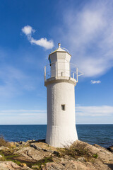 Scenics view of Lighthouse Stenshuvud national park at south coast of Sweden