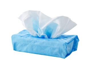 Fototapeta premium A fresh box of wet wipes ready for use. Cleanliness, hygiene, and convenience in one simple package. Isolated Transparent Background, PNG