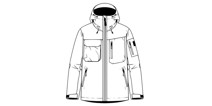 Gorpcore Technical Shell Waterproof Jacket Silhouette