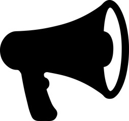 A 3d vector illustration of a megaphone icon isolated on white background for loud announcement speech and public communication message using an audio loudspeaker bullhorn to get attention