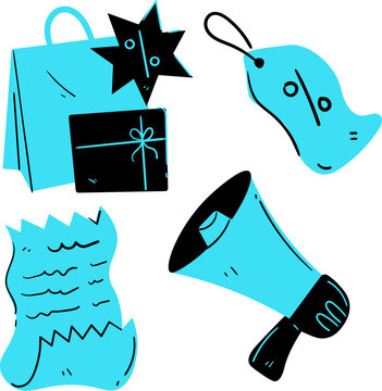 A picture of a bunch of items on a white background