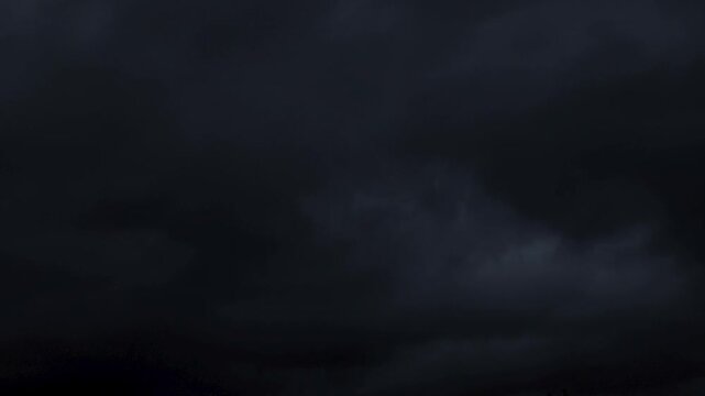 The sky at dusk is almost complete dark