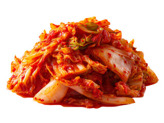 Delicious and appetizing kimchi close-up shot Isolated Transparent Background, PNG