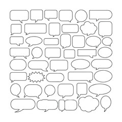 Obraz premium Thought Speech bubble Cloud thing Vector art icon Sets for Website And Apps