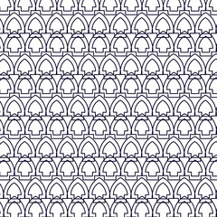 Abstract geomertic arch minimal line art modern hand drawn seamless pattern background