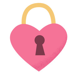 heart shaped padlock