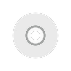 Compact disc flat vector illustration isolated on clean white background