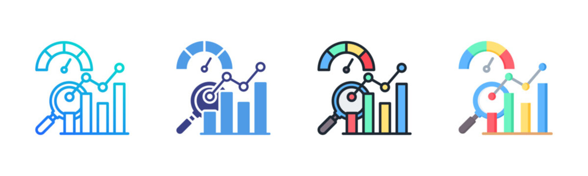 Benchmarking icon set multiple style collection