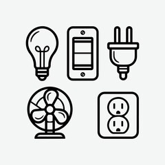 Small black and white vector education icons 15.eps