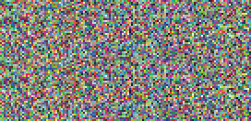 Multi-colored rectangular pixel background. Colorful mosaic pixel art texture. Vector illustration.