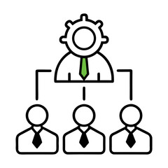 Obraz premium business people icon set