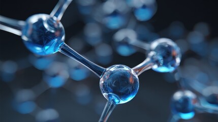 Close up of luminous hydrogen molecules in a scientific study