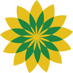 A elegant flower illustration can be used for various purposes.