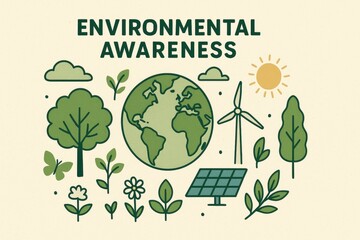 Environmental awareness, climate change solutions, and green energy advocacy earth planet globe.