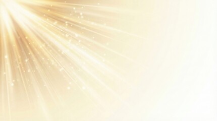 Soft golden light rays background with gentle sparkles,perfect for festive,spiritual,or elegant design projects and visual overlays