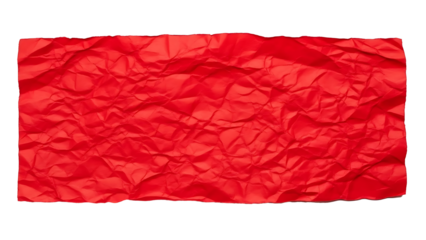 Crumpled red paper texture on white background crumpled paper red texture