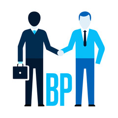 Business partners shaking hands