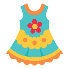 Colorful flower dress