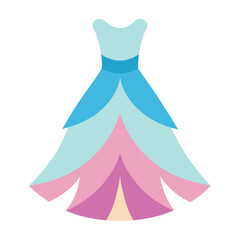 Elegant pastel ball gown