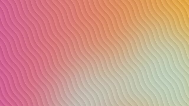 Modern minimalist pattern of smooth diagonal waves in pastel gradient colors.