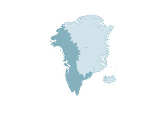 Obraz premium Aerial view of Greenland's icy landscape showcasing glaciers and frozen terrain in a serene illustration