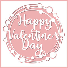 Happy Valentine's Day template. Layered Love You. Layered paper cut Flowers and Butterflies. Paper cut out design. Shadow box style.