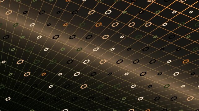 Exploring a Dynamic Grid Display in a Modern Digital Scene
