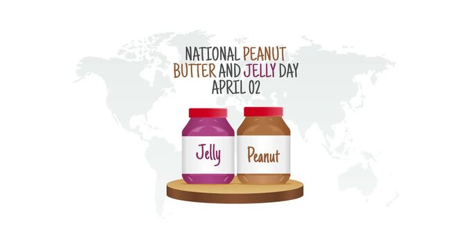 national peanut butter and jelly day motion video, ideal for national peanut butter and jelly day celebration