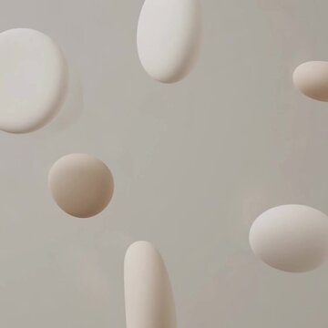 Floating soft spheres on a neutral minimal background