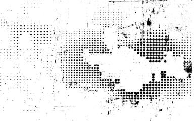 Ink Splash Halftone Grunge Texture. 