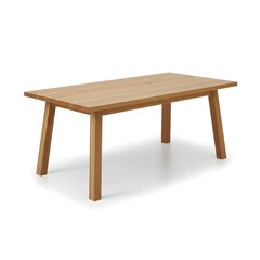 Fototapeta premium wooden table isolated on white background