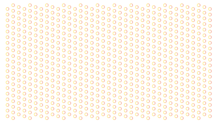 Abstract background with a repeating pattern of small orange and yellow rings, subtle geometric texture on white