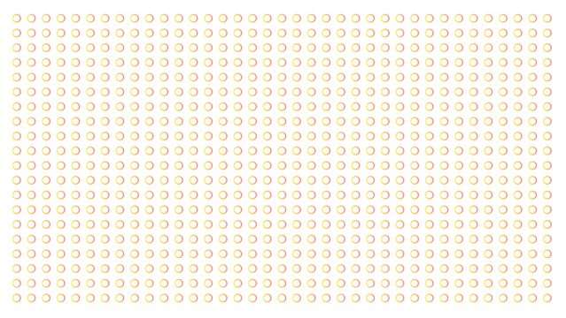 Seamless repeating pattern of numerous small orange and yellow circles arranged in a grid, abstract geometric background - Powered by Adobe