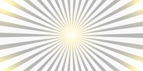 Fototapeta premium Sun rays. Grey background, white sun rays. Radial circle lines. Starburst pattern. Comic beam lines. Sun rays effect. Abstract fireworks. Concentration lines.