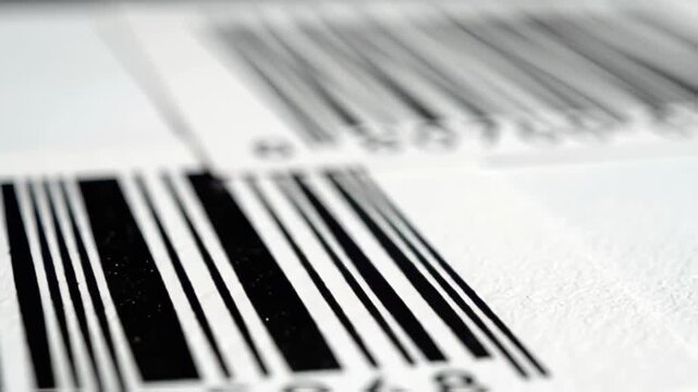 Abstract barcode pattern texture close up for product and data representation