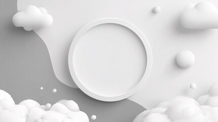 bubble frame canvas illustration featuring a bright theme and smooth organic form. The design emphasizes simplicity and clarity, making it suitable for presentations, social media graphics, 