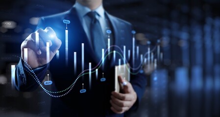 Interactive Financial Data Visualization with Trading Algorithms.