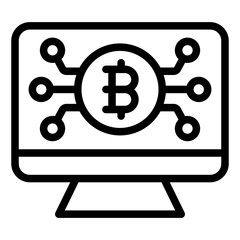 digital money icon vector