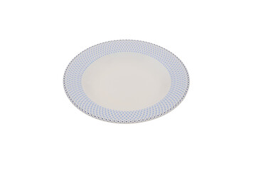 white plate isolated on white