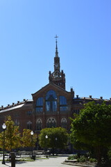 Hospital de Sant Pau i la Santa Creu em Barcelona na Espanha