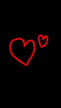 Two red hearts symbolizing love and passion. Ideal for valentines day or romantic concepts.