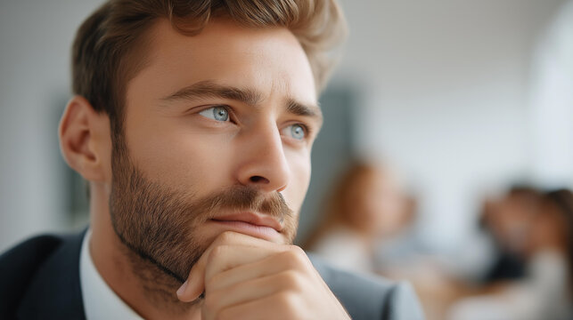 Faceless business formal meeting conference discussion with coworker shareholder or client, concentrate private ideas data report analysis, businesspeople working find solution tog