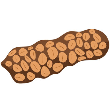 Kopi luwak coffee vector drawing.