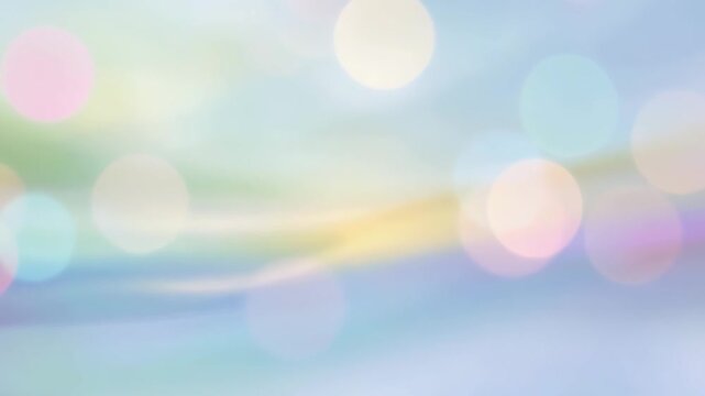 Soft pastel spring abstract background with dreamy bokeh light, Fresh seasonal colors for modern banner, template, poster header. Video