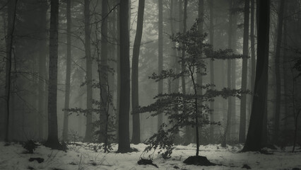 Mglisty las © Marek