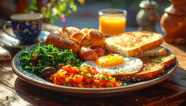 klassisches englisches Fr&uuml;hst&uuml;ck