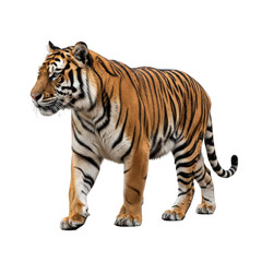 Obraz premium Majestic tiger isolated on transparent background